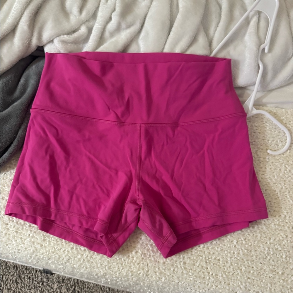 Women's Pink High-Waisted Shorts